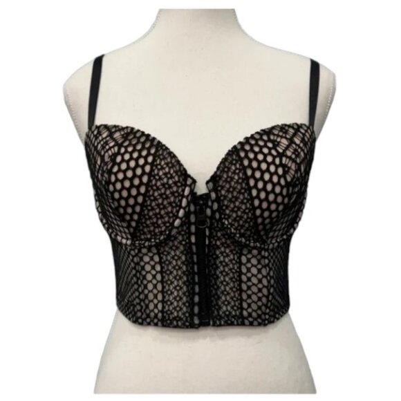 Victoria's Secret black very sexy lined demi buste bra top size 36C - Picture 3 of 7